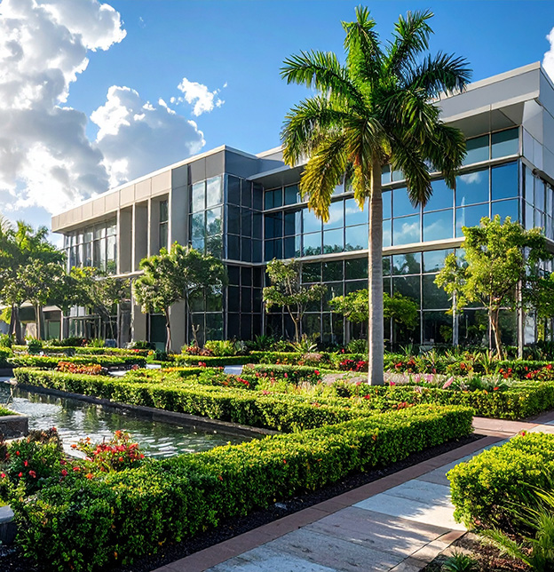 Corporate park landscaping project