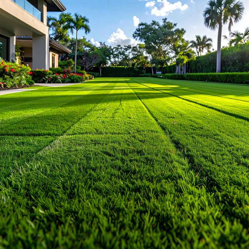 Home backyard grass